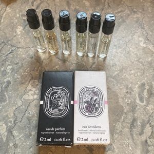 Bundle of 8 Diptyque 2 ml/.06 oz samples